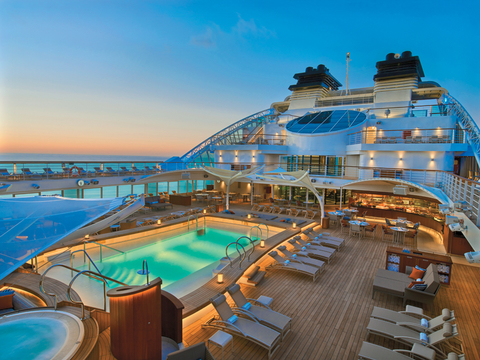 Seabourn Encore Pool Deck at Night Seabourn Encore Pool Deck at Night